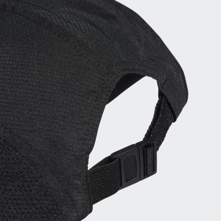 Gorra De Corredor Reflectante De Cinco Paneles Aeroready Adidas Negra