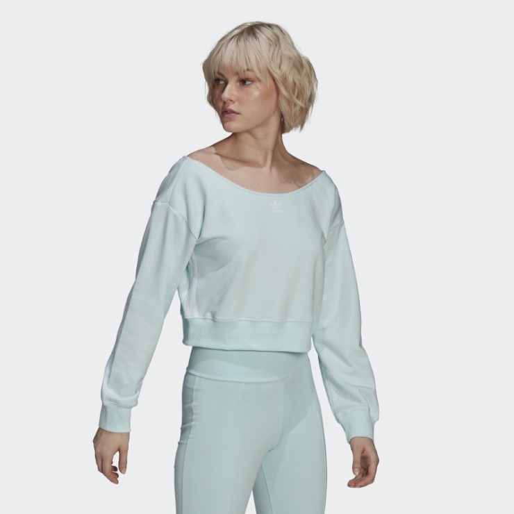 Sudadera Holgada Con Cuello Redondo Adidas