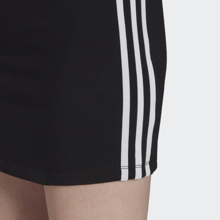 Adidas Adicolor Classics Ajustado Vestido De Verano Negro