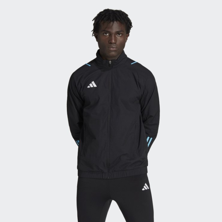 Chamarra De Viaje Adidas Tiro 23 Negra