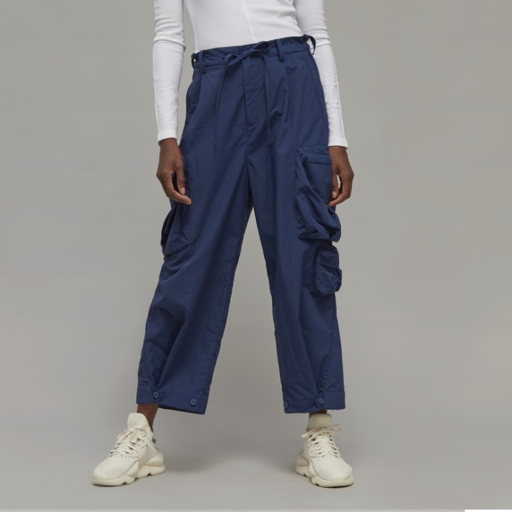 Adidas Y-3 Pantalones De Nailon Arrugado Con Puños
