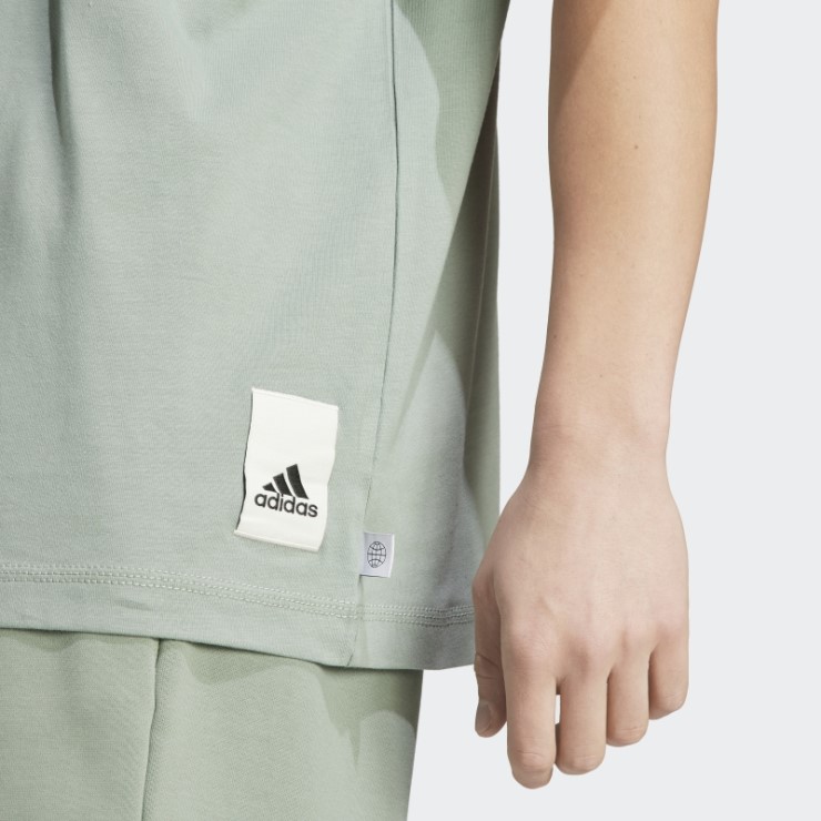 Camiseta Adidas Lounge Verde Plata