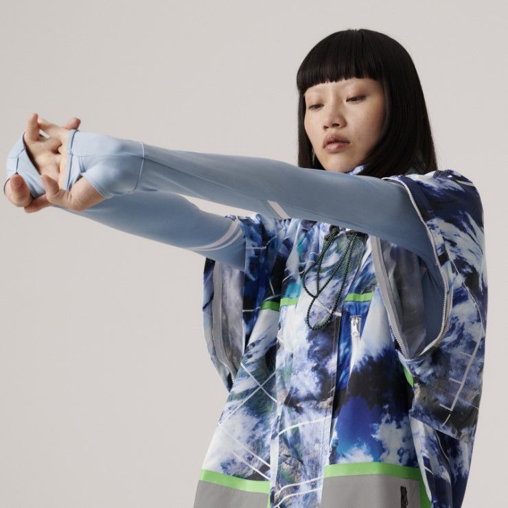 Camiseta Gris Ceniza De Adidas By Stella Mccartney Truepace De Manga Larga