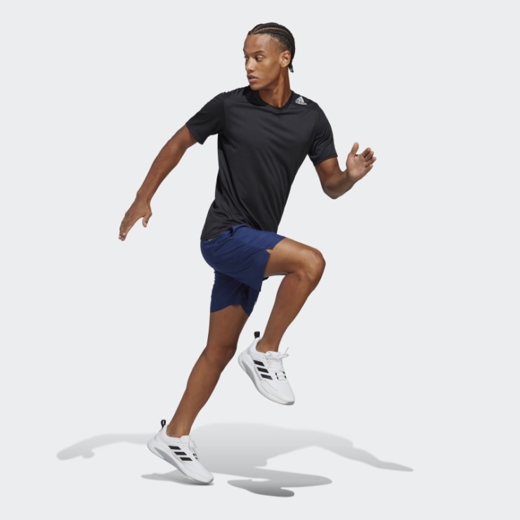 Pantalón Corto Run It Azul Oscuro Adidas