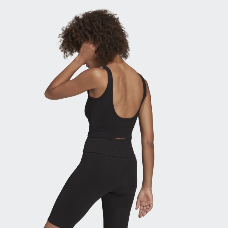 Adidas Adicolor Essentials Camiseta Sin Mangas De Canalé Negra