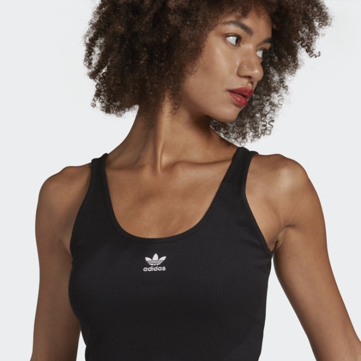 Adidas Adicolor Essentials Camiseta Sin Mangas De Canalé Negra