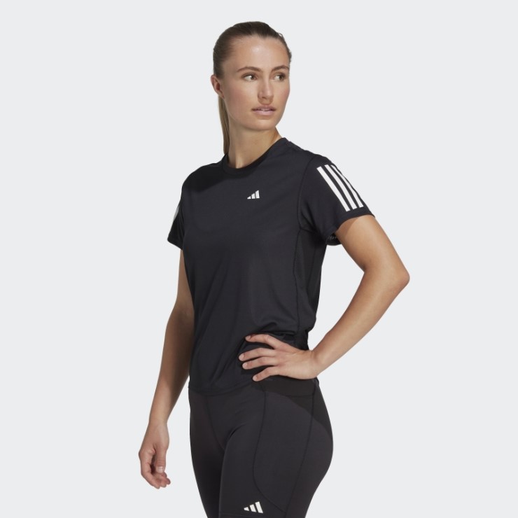 Camiseta Adidas Own The Run Negra Con Estilo