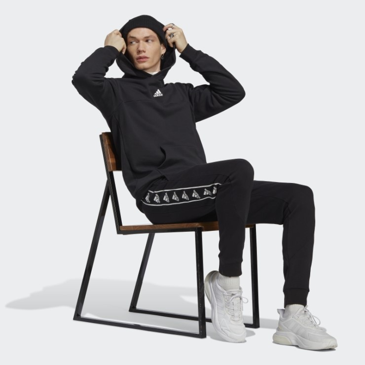 Sudadera Con Capucha Negra Adidas Brandlove