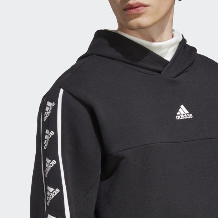 Sudadera Con Capucha Negra Adidas Brandlove