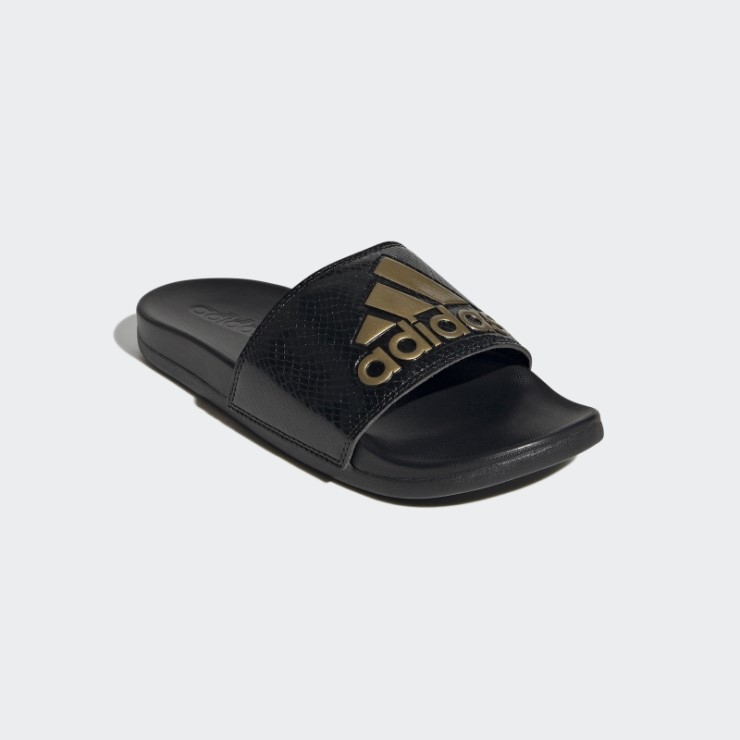 Chanclas Adidas Adilette Comfort Doradas Metalizadas