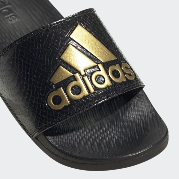 Chanclas Adidas Adilette Comfort Doradas Metalizadas