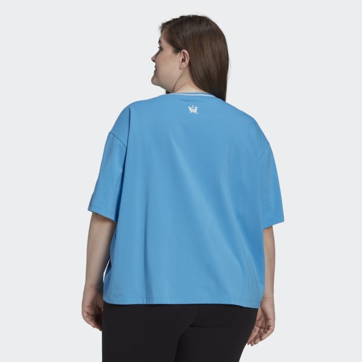 Camiseta Azul Thebe Magugu Suelta (talla Grande) Adidas