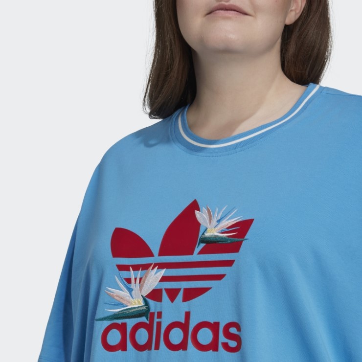 Camiseta Azul Thebe Magugu Suelta (talla Grande) Adidas