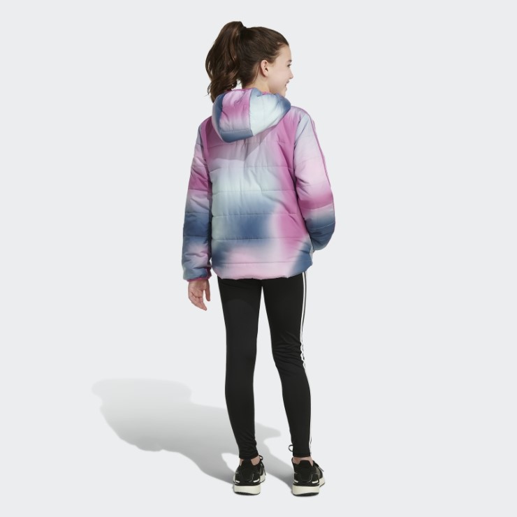 Chamarra Acolchada Con Estampado Clásico Adidas Lila