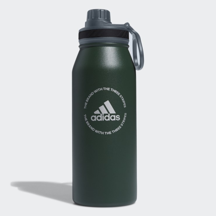 Bidón Acero Metal 1l Verde Oxido Adidas