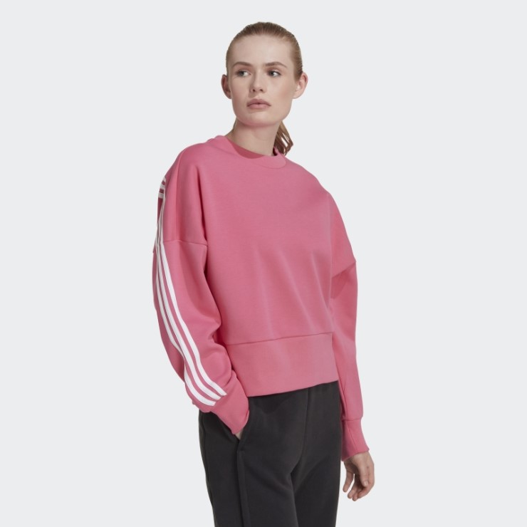 Sudadera Adidas Sportswear Future Icons 3 Rayas Magenta Caliente