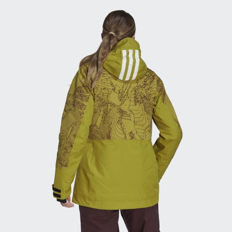 Chaqueta Terrex 2-layer Insulated Snow Graphic Adidas Verde Oliva