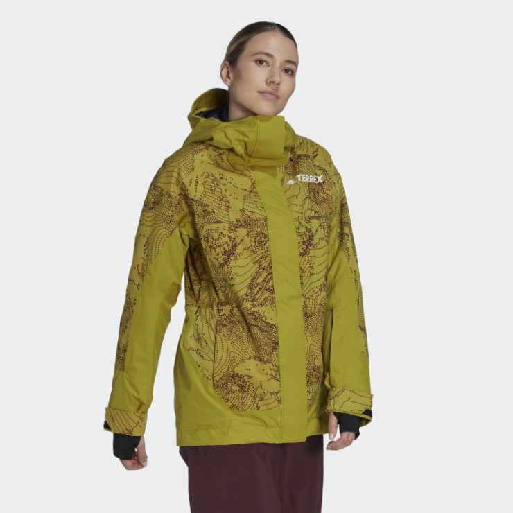 Chaqueta Terrex 2-layer Insulated Snow Graphic Adidas Verde Oliva