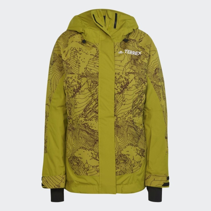 Chaqueta Terrex 2-layer Insulated Snow Graphic Adidas Verde Oliva