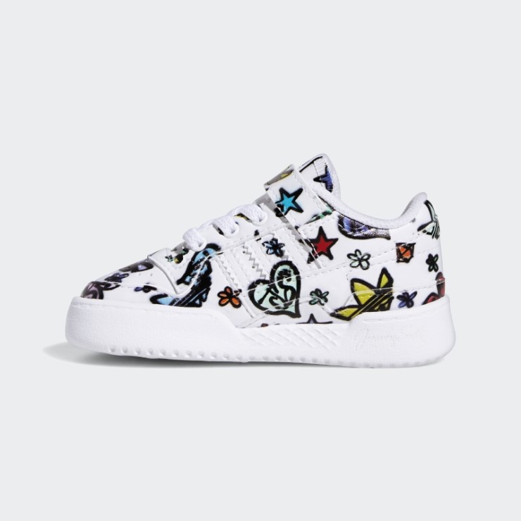 Blanco Jeremy Scott Forum 84 Bajo Mono Zapatos Adidas