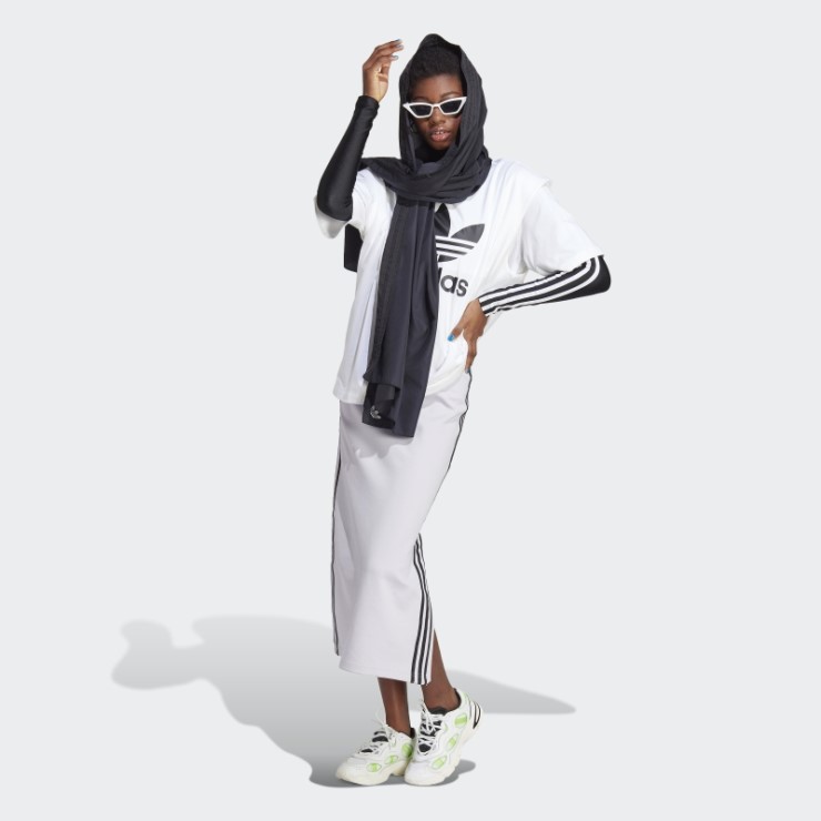 Falda Larga Adidas Forever Original Plata Amanecer