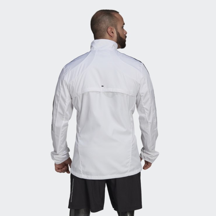 Chaqueta Adidas Marathon 3 Rayas Blanco