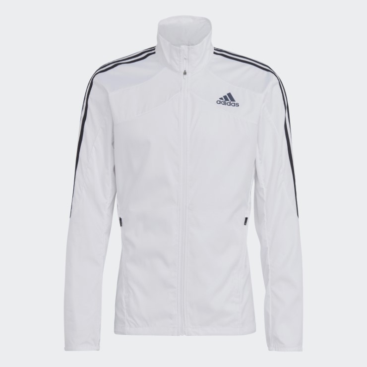 Chaqueta Adidas Marathon 3 Rayas Blanco
