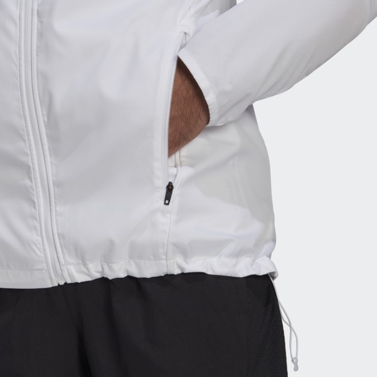 Chaqueta Adidas Marathon 3 Rayas Blanco