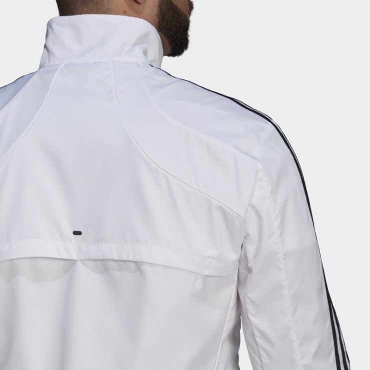 Chaqueta Adidas Marathon 3 Rayas Blanco