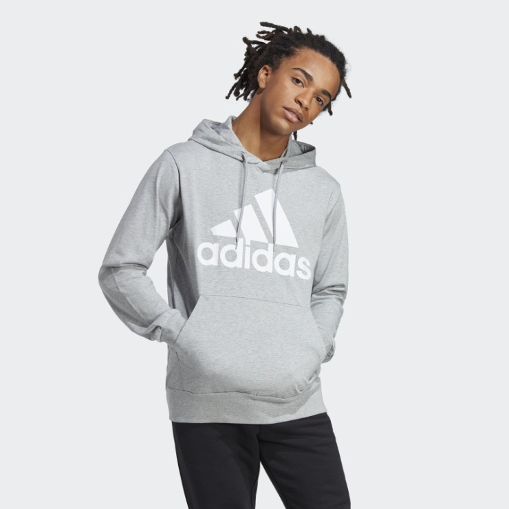 Sudadera Adidas Con Logo Essentials Gris Medio
