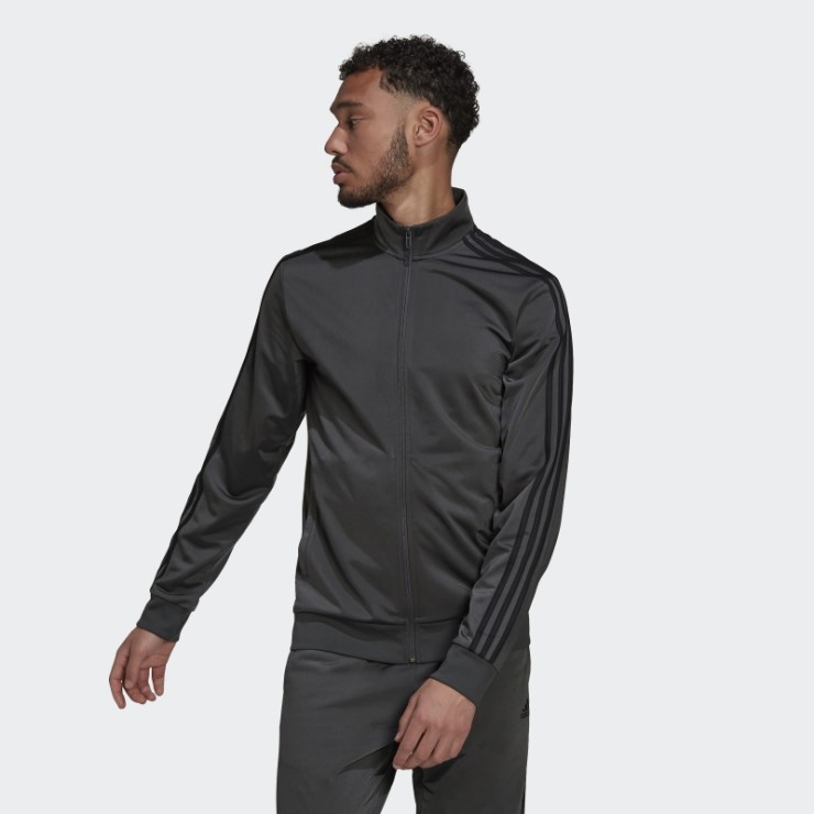 Chaqueta De Chándal Essentials Warm-Up 3 Bandas Adidas Gris