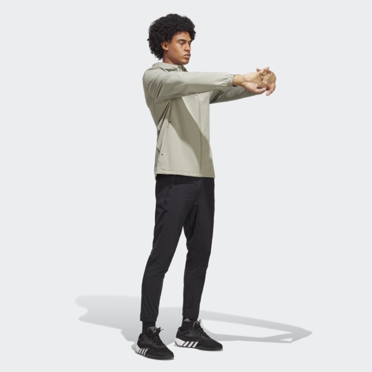 Sudadera Con Capucha De Entrenamiento Con Cremallera Completa Adidas Silver Pebble Cold.rdy