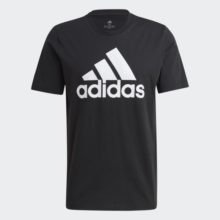 Camiseta Essentials Con Logo Grande Adidas Negra