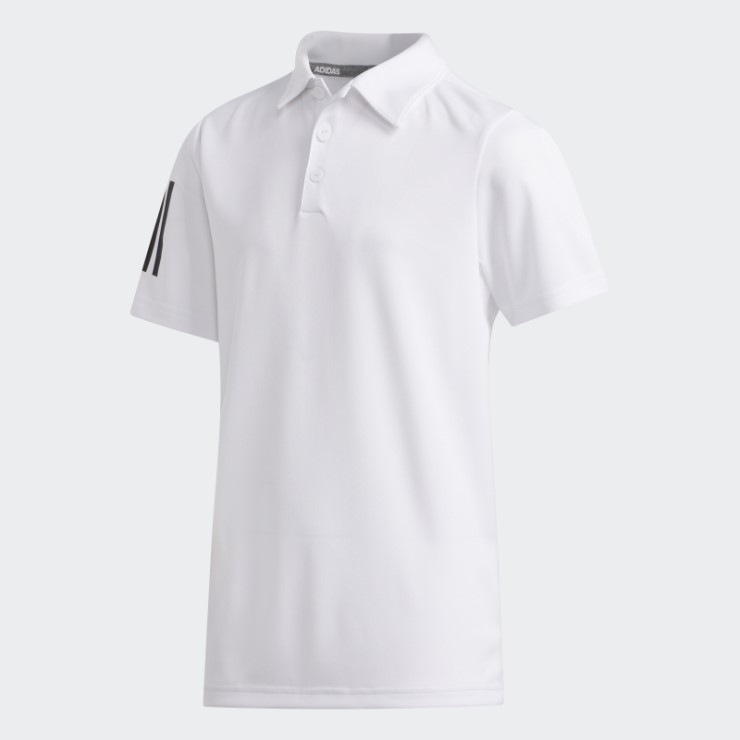 Polo 3 Rayas Adidas Blanco
