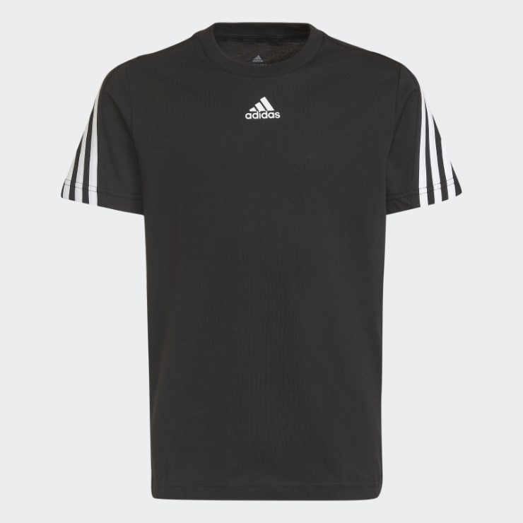 Camiseta Negra Con 3 Rayas Adidas Future Icons