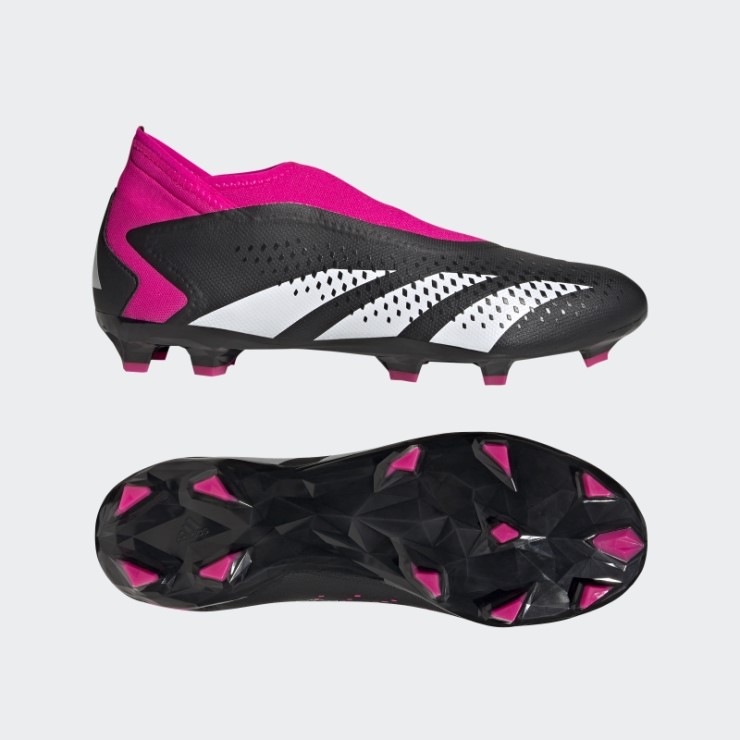 Rosa Fuerte Adidas Predator Precision.3 Botas Para Terreno Firme Sin Cordones Adidas