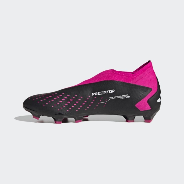 Rosa Fuerte Adidas Predator Precision.3 Botas Para Terreno Firme Sin Cordones Adidas