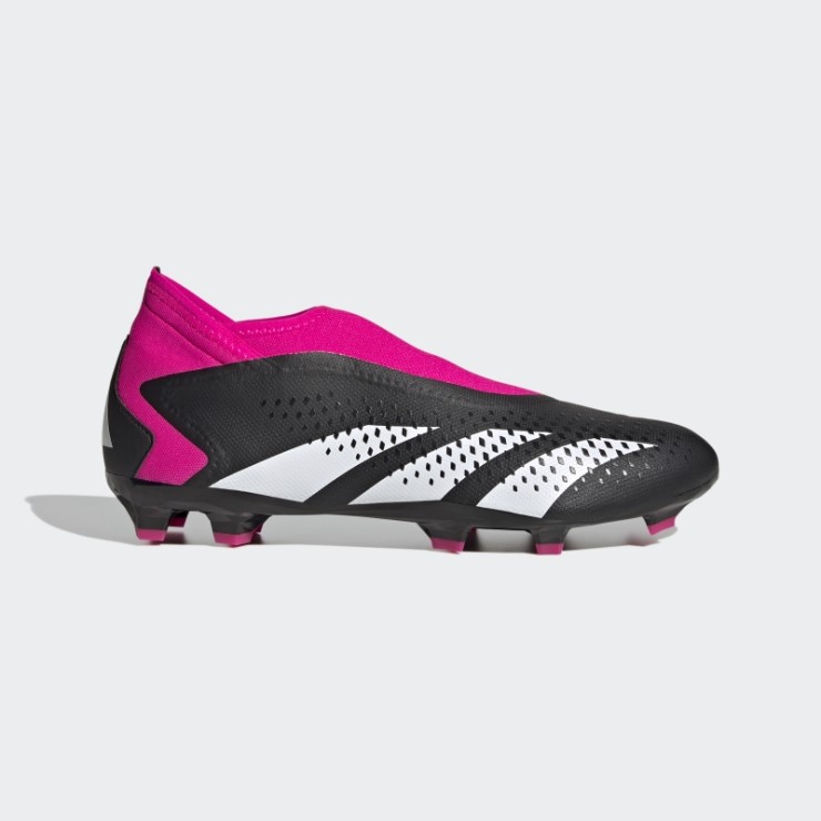 Rosa Fuerte Adidas Predator Precision.3 Botas Para Terreno Firme Sin Cordones Adidas