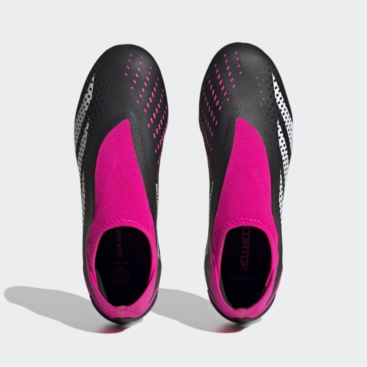 Rosa Fuerte Adidas Predator Precision.3 Botas Para Terreno Firme Sin Cordones Adidas