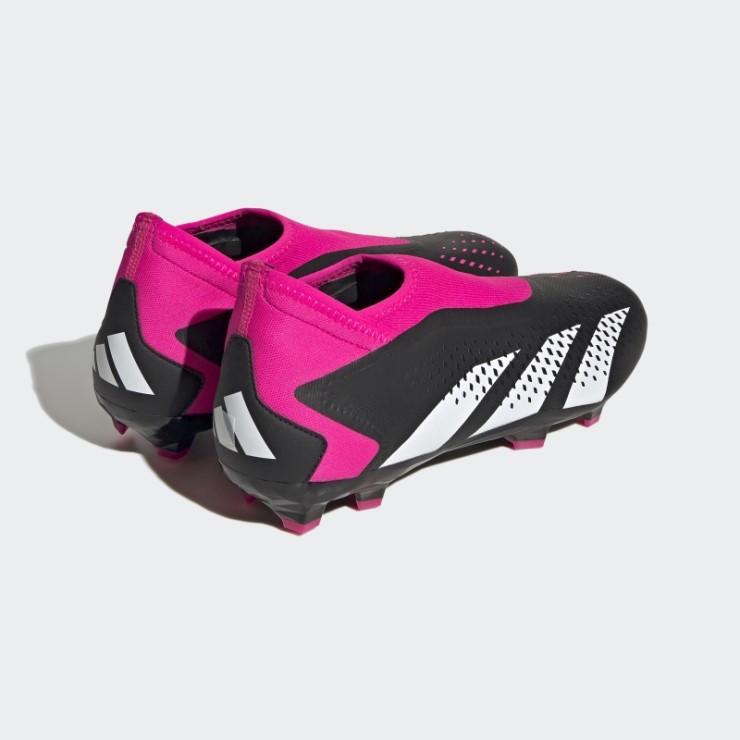 Rosa Fuerte Adidas Predator Precision.3 Botas Para Terreno Firme Sin Cordones Adidas