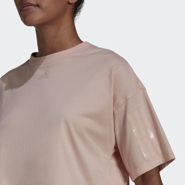 Camiseta Boxy Hyperglam Rosa Vapor Adidas