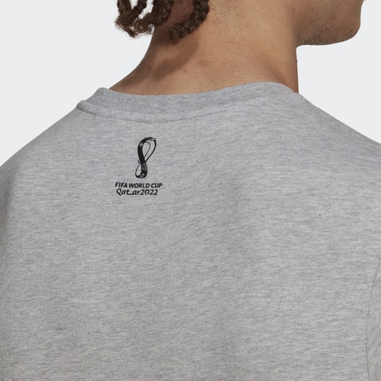 Camiseta Adidas Copa Mundial De La Fifa 2022 Gris Medio
