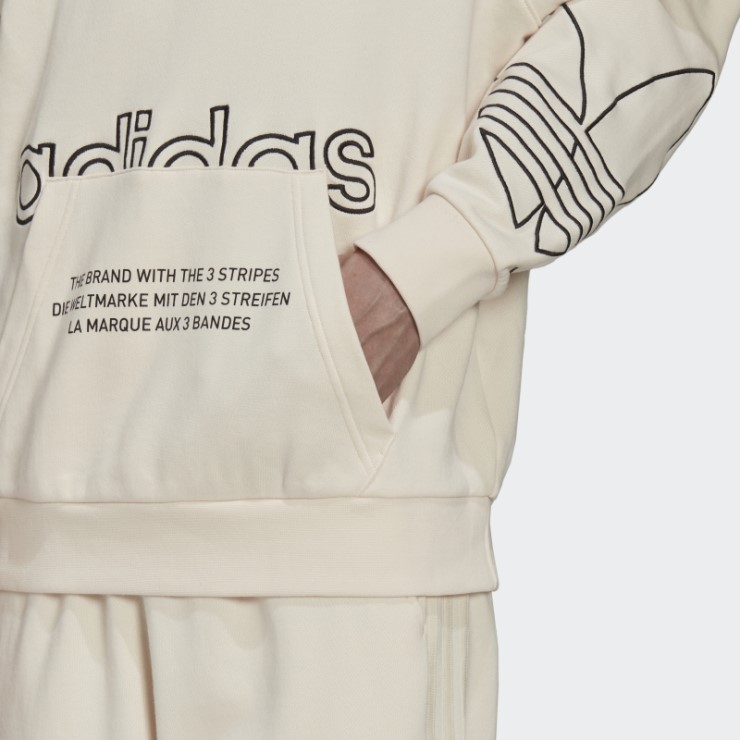 Sudadera Adidas Graphics Tricolor Blanco
