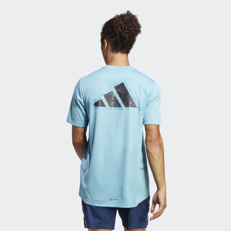 Camiseta Logo Entrenamiento Base Adidas Azul