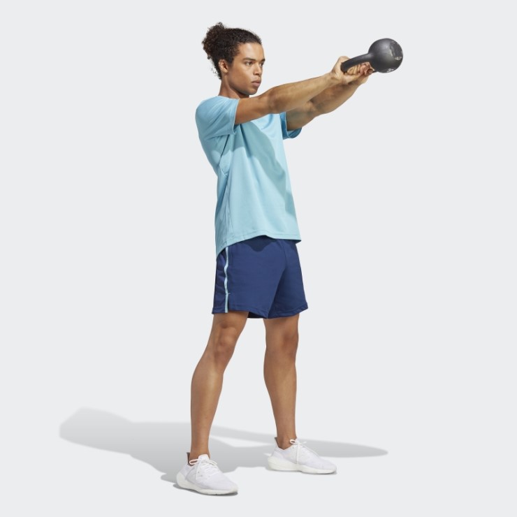 Camiseta Logo Entrenamiento Base Adidas Azul