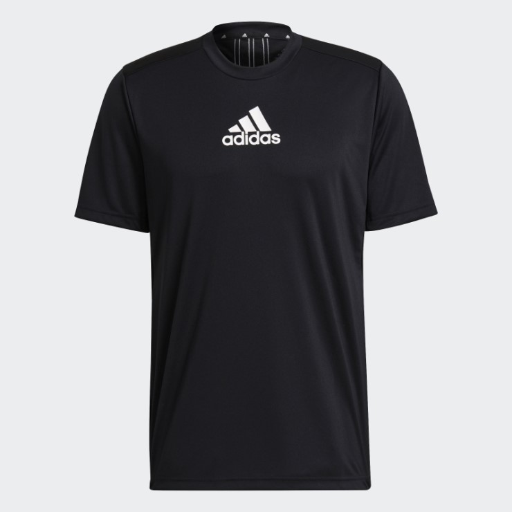 Diseñado Para Mover El Deporte Camiseta De 3 Rayas Adidas Negro