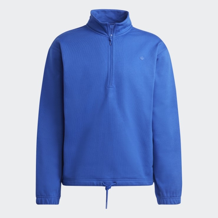 Adidas Adicolor Contempo Sudadera Con Media Cremallera Azul