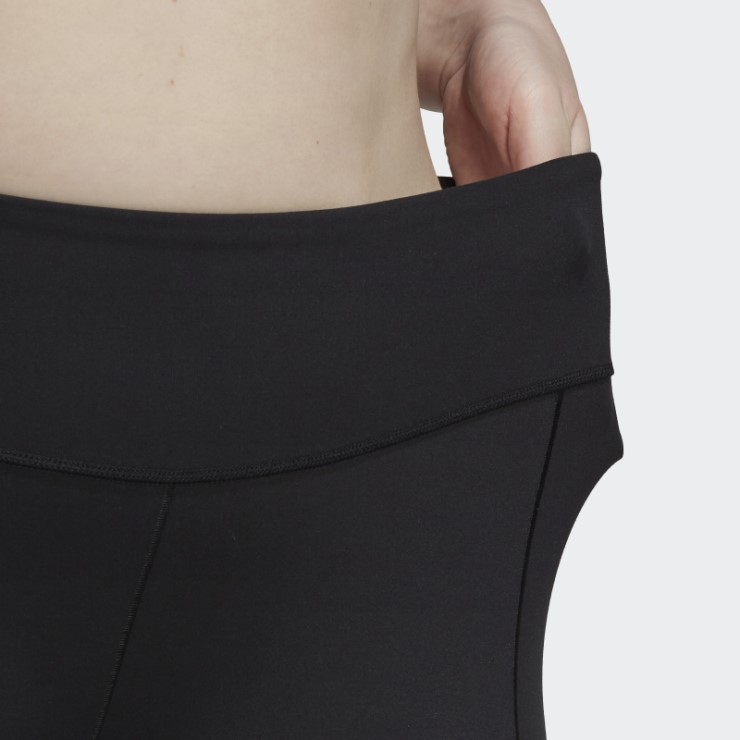 Negro Adidas Yoga Studio 7/8 Leggings (talla Grande) Caliente