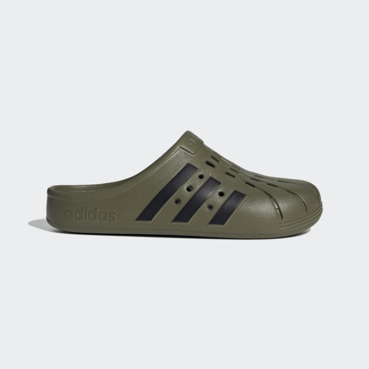 Zuecos Adidas Adilette Verde Oliva