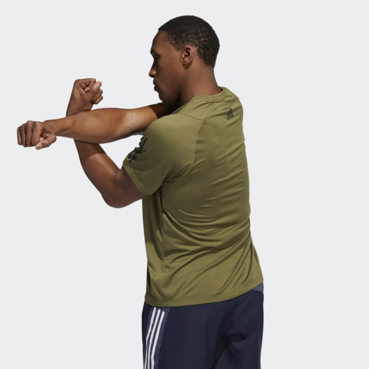 Camiseta Adidas Sportswear Freelift 3 Bar Verde Oliva